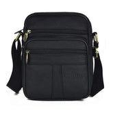 Realmark Mens Shoulder Bags Genuine Leather Cross Body Bag Messenger Business Handbags Small Side Satchel Crossbody Bag